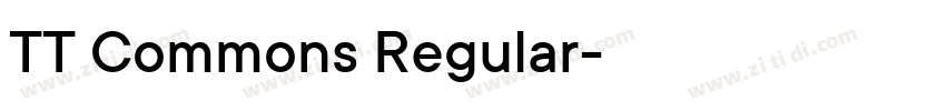 TT Commons Regular字体转换